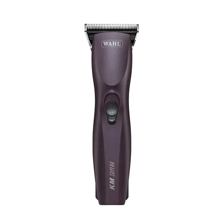 Dark purple wahl km supera equine clipper with sleek ergonomic design and metallic cutting blade for precise grooming