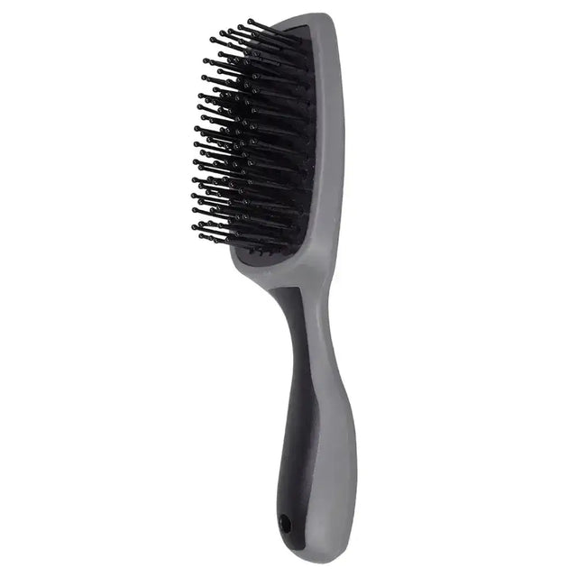 Gray plastic wahl mane & tail brush with black bristles designed for grooming manes and tails