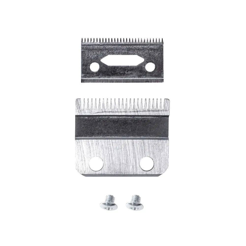 Silver metal wahl multi cut clippers blade set with fine teeth and screws for precise hair cutting use