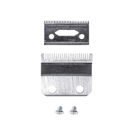 Silver metal wahl multi cut clippers blade set with fine teeth and screws for precise hair cutting use