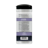 White plastic container with black lid and purple label holding wahl refresh cleaning wipes dog with coconut lime verbena scent