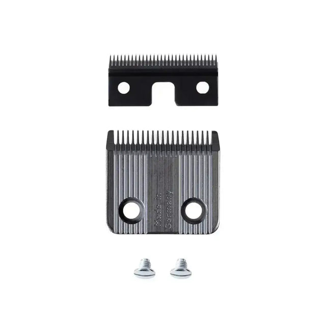 Black and silver metallic wahl rex clipper comb attachments with made in germany engraving for rex pet trimmers