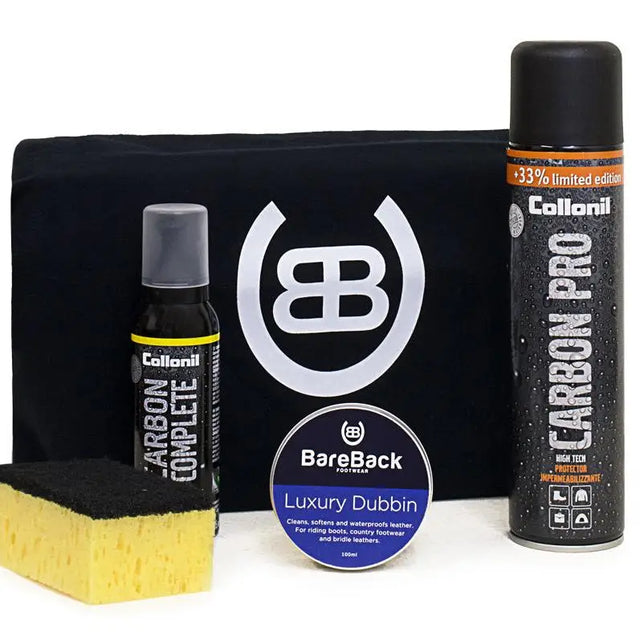 Bareback Footwear Waxed Leather Boots Care Package 