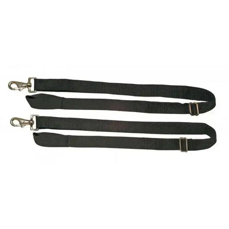 Black nylon weatherbeeta replacement elastic leg strap with silver metal hardware and adjustable buckle