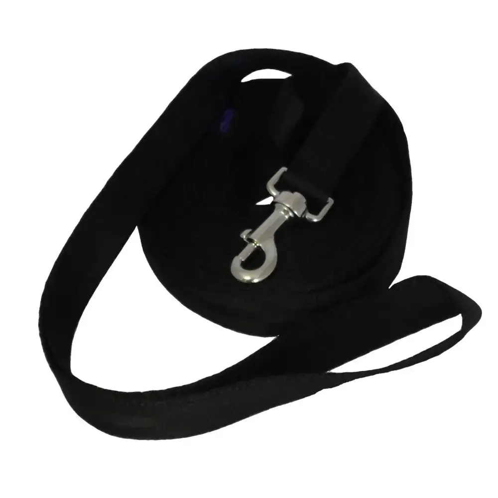 Webbing Lunge Rein Black 