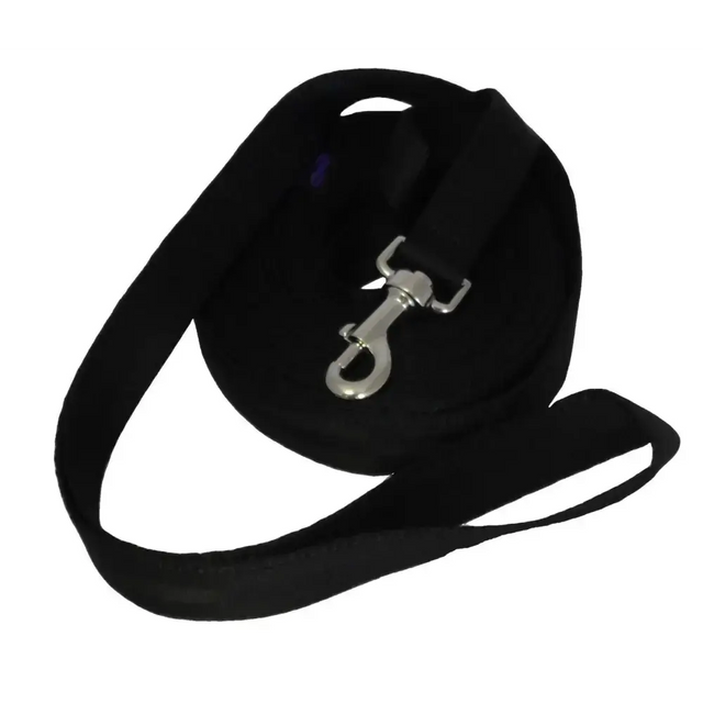 Webbing Lunge Rein Black 