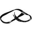 Webbing Stirrup Leathers Black Small 