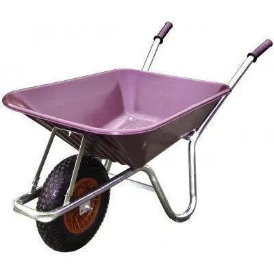Wheelbarrow 90Ltr Burgundy - Ready Made Wheelbarrows