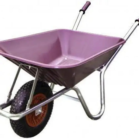 Wheelbarrow 90Ltr Burgundy - Ready Made Wheelbarrows