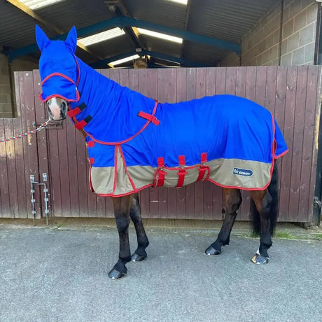 Whitaker Airton Fly Rug Blue/Beige 5'3" Blue/Beige Fly Rugs