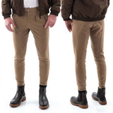 Tan whitaker b126m sawley mens breeches khaki with reinforced stitching and subtle paneling for equestrian use