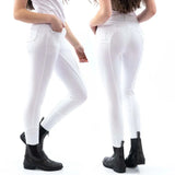 Whitaker B147L Birtle Diamante Ladies Breeches White Size 24 White Breeches