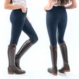 Whitaker B155L Clayton Ladies Breeches With Grip Knee Navy Size 24 Navy Breeches