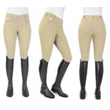 Beige whitaker b167 lyon performance breeches with sleek, form-fitting design and subtle stitching details