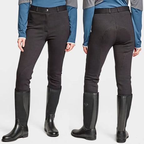 Black riding pants whitaker b192 pateley with smooth fit and subtle stitching in ladies jodhpurs black style