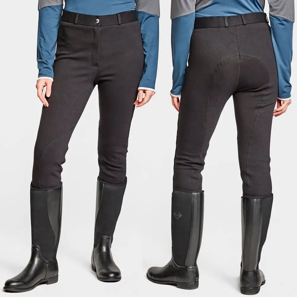 Black riding pants whitaker b192 pateley with smooth fit and subtle stitching perfect for ladies jodhpurs black use