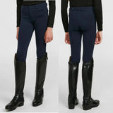 Navy fitted whitaker b193 brightside kids jodhpurs with elastic waistband perfect for kids jodhpurs navy riding