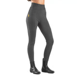 Whitaker B367K Alderley Childrens Riding Tights Grey 11/12 Years Grey Riding Tights