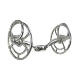 Silver-colored whitaker bi021 bullet universal bit made of polished stainless steel with intricate design and circular rings