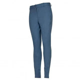 Blue whitaker birstall lady knitted breeches with sleek fit and subtle leg perforations for comfort and style