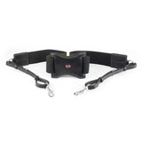 Black leather dog harness whitaker bp048a eastwood with silver hardware and central buckle eastwood 6cm breastplate