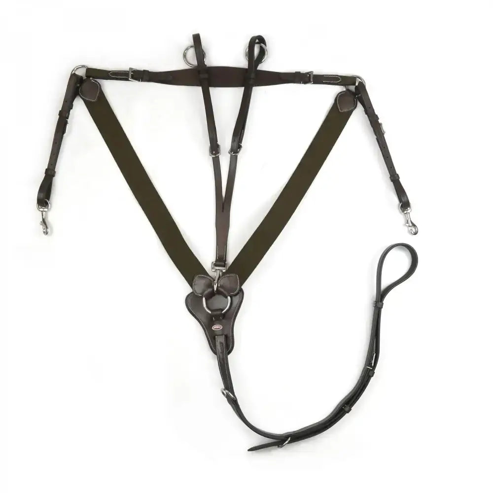 Whitaker Bp048V Eastwood V-Check Breastplate Havana Pony Light Havana Breastplates