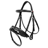 Whitaker Br048A Eastwood Crank Bridle C/W Reins Black Cob Black Flash Bridles