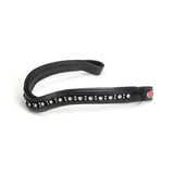 Whitaker Br073Bb Lynton Curved Diamante Browband Black Cob Black Browbands