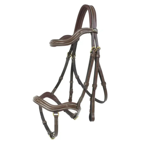 Whitaker Br103 Stockholm Anatomic Bridle Havana Cob Havana Anatomical Bridles