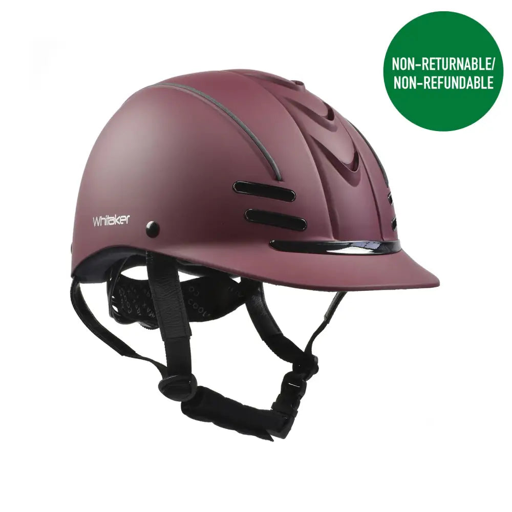 Whitaker Club Young Rider Helmet Burgundy/Black