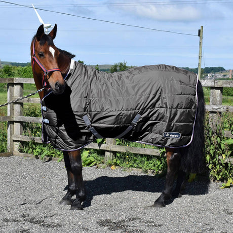Whitaker Crompton Stable Rug 100gm Grey Stable Rugs 6' 0" Grey Barnstaple Equestrian Supplies