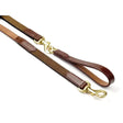 Brown leather draw reins with brass hardware and sturdy handle from whitaker draw reins elastic for riding control