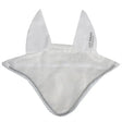 White mesh whitaker fv061 san horse ear bonnet with stitched edges and subtle logo on right ear flap fly veil white