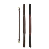 Three brown leather horse bridles with silver buckles and stitched detailing whitaker hp101 straight headpiece havana