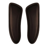 Black leather whitaker jws05bo6 dressage saddle pads with stitched edges for front blocks use
