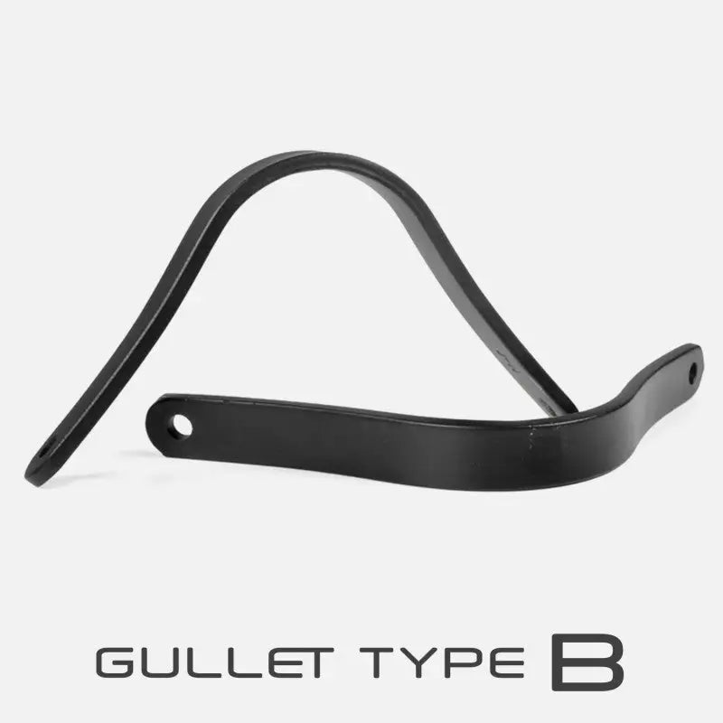 Black metal gullet type b handlebar grip with curved ergonomic design for whitaker jws05gd gullet bar use