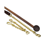 Whitaker Lcl Leather Show Lead One Size Black Headcollars & Lead Ropes