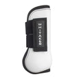 White and black whitaker lp025 skipton tendon fetlock boots set with sleek protective design for horse legs