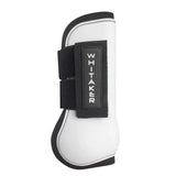 White and black whitaker lp025 skipton tendon fetlock boots set with sleek protective design for horse legs