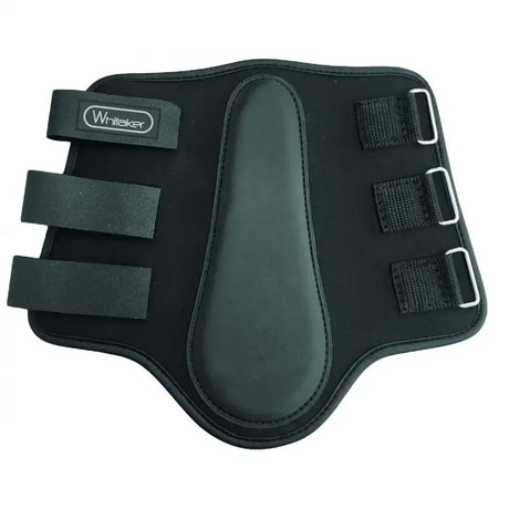 Black whitaker lp051 bradford brushing boots pair black with padded contoured design and adjustable velcro straps