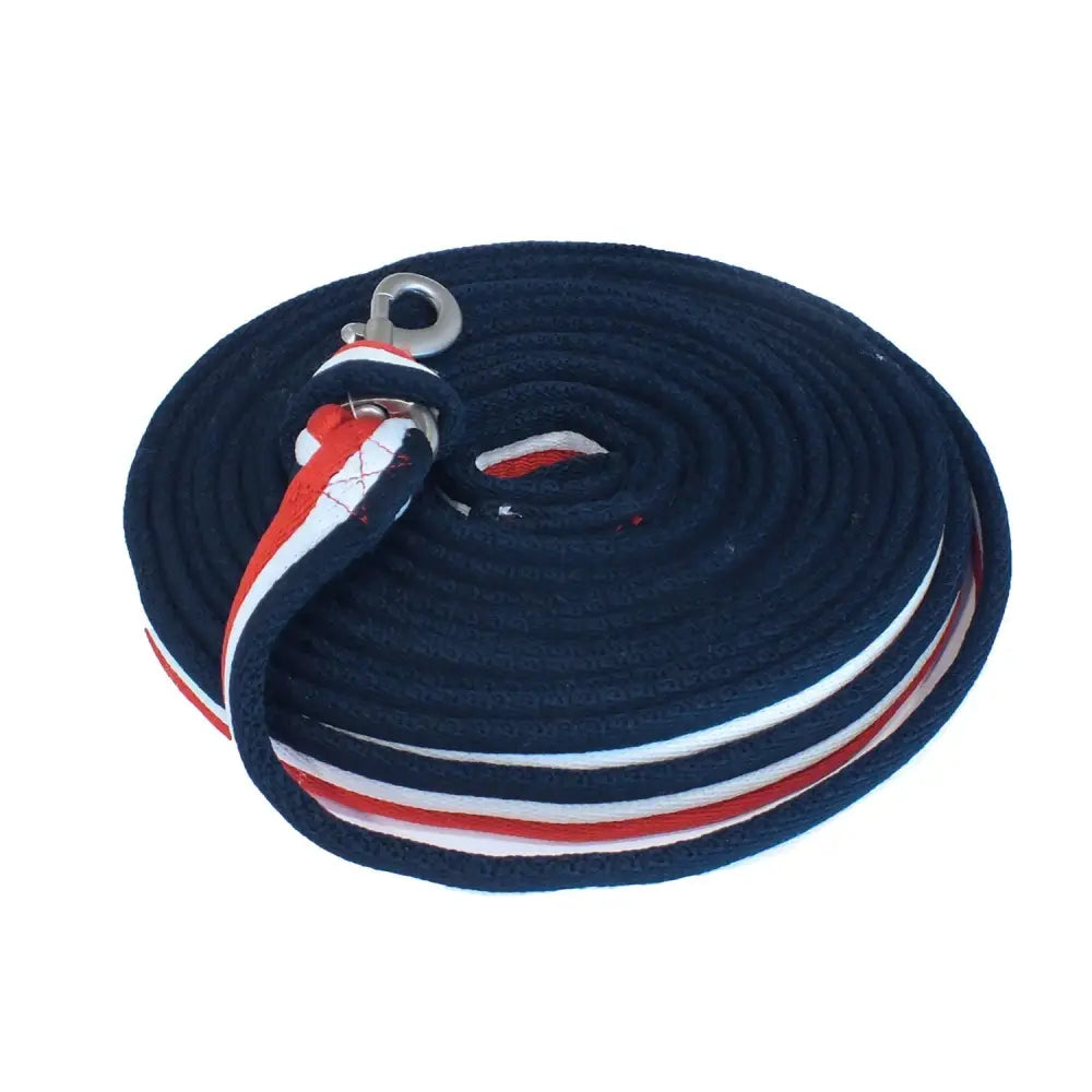 Whitaker Lunge Line Red/White/Blue Lunge Lines Barnstaple Equestrian Supplies