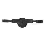 Black leather stud guard black saddle pad with reinforced stitching and metal buckles whitaker lw052 universal