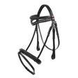 Black leather whitaker lynton flash bridle with bejewelled diamante browband and spare browband in black