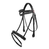 Whitaker Lynton Flash Bridle C/W Spare Browband Black Bridles Pony Black Barnstaple Equestrian Supplies