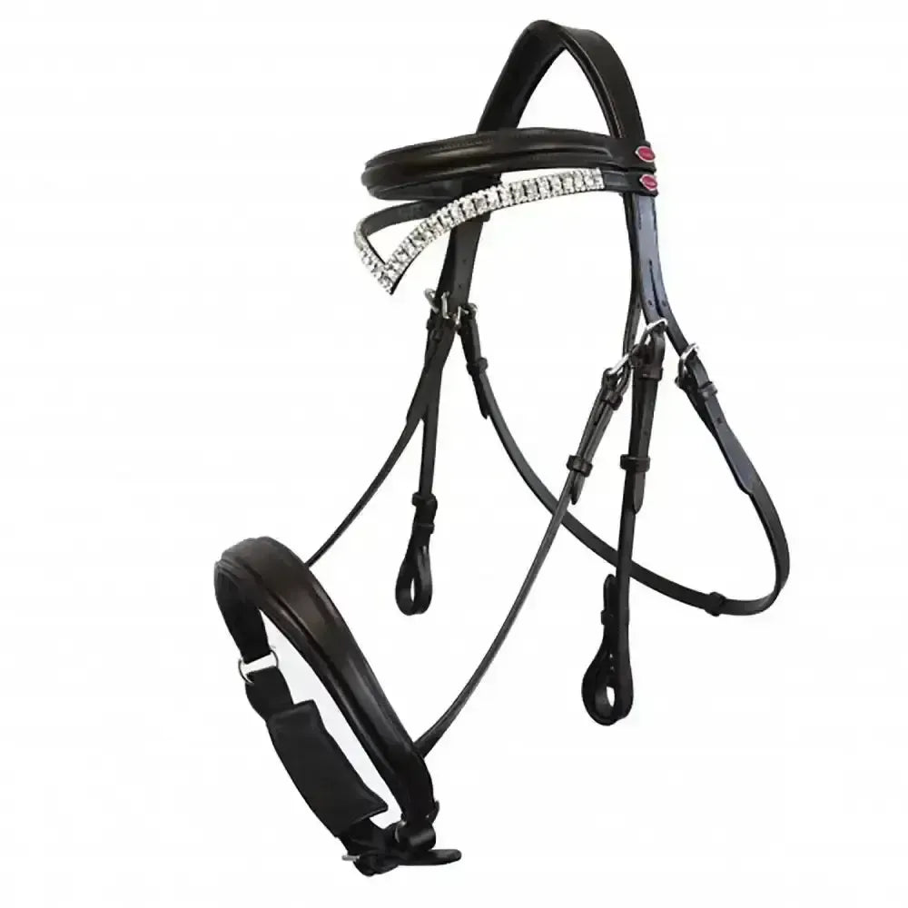 Whitaker Lynton Snaffle Bridle C/W Spare Browband Black Pony Black Bridles