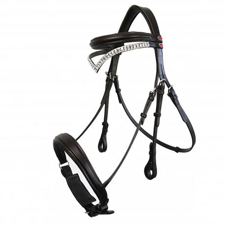 Whitaker Lynton Snaffle Bridle C/W Spare Browband Black Pony Black Bridles Barnstaple Equestrian Supplies