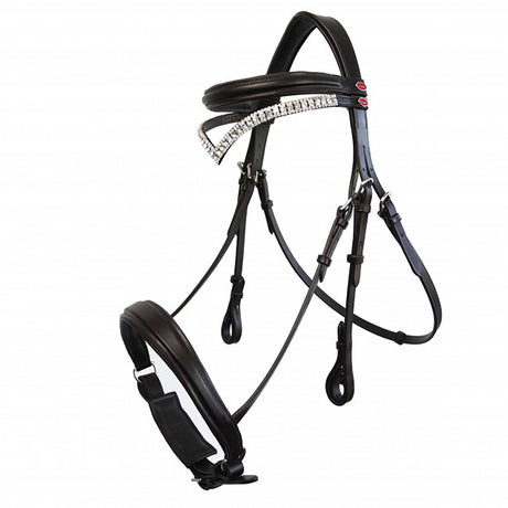 Whitaker Lynton Snaffle Bridle C/W Spare Browband Black Bridles Pony Black Barnstaple Equestrian Supplies