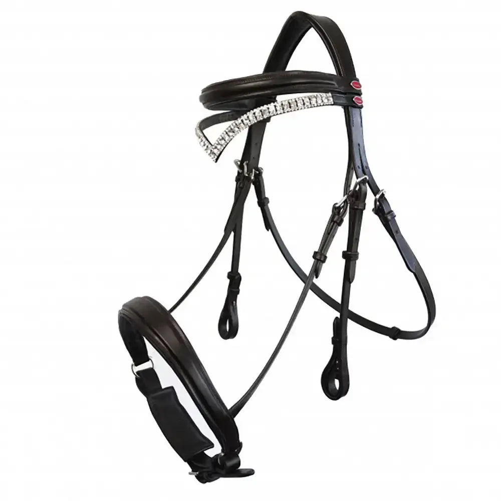 Whitaker Lynton Snaffle Bridle C/W Spare Browband Black Pony Black Bridles
