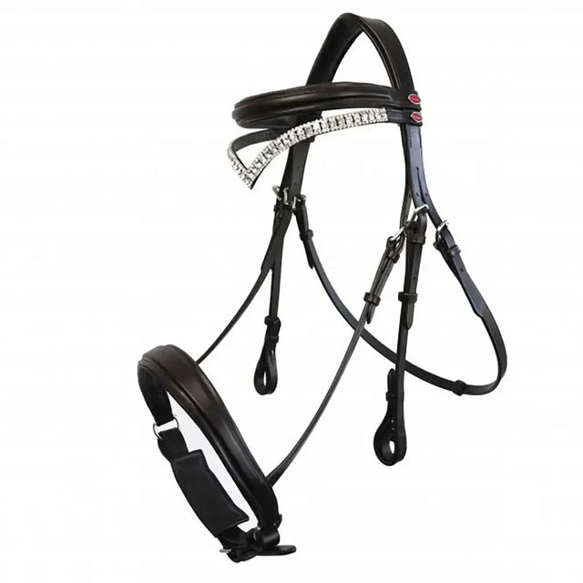 Whitaker Lynton Snaffle Bridle C/W Spare Browband Black Pony Black Bridles