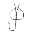Black leather horse harness with silver rings and central strap whitaker ma048a eastwood running martingale black